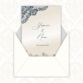 Faire-part mariage gif animé-faire-part mariage virtuel- faire part mariage digital-numérique animé-électronique-vidéo-à envoyer via les réseaux sociaux-whatsapp-facebook-messenger-mms-dentelle-bleue-tige champêtre-nacré-chic-elegant-raffiné