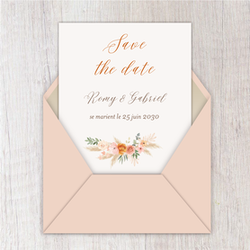 Save the date mariage gif animé- Save the date mariage virtuel-Save the date mariage digital-Save the date mariage numérique animé-électronique-à envoyer via les réseaux sociaux-whatsapp-facebook-messenger-mms-video- champetre-boheme-pampa-eucalyptus-