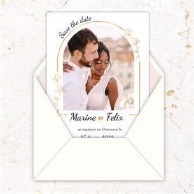 Faire-part mariage gif animé-faire-part mariage virtuel- faire part mariage digital-numérique animé-électronique-vidéo-à envoyer via les réseaux sociaux-whatsapp-facebook-messenger-mms-oriental-dentelle-or-doré-photo-ecru-fleurs-arche