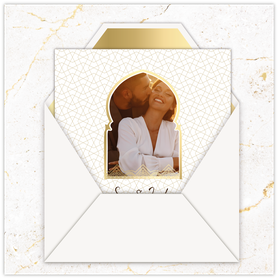 Faire-part mariage gif animé-faire-part mariage virtuel- faire part mariage digital-numérique animé-électronique-vidéo-à envoyer via les réseaux sociaux-whatsapp-facebook-messenger-mms-oriental-dentelle-or-doré-porte marocaine-photo-marbre