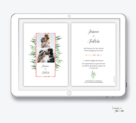 faire-part-mariage-numérique-faire-part mariage-digital-faire-part-numérique-pdf-numérique-faire-part-mariage-electronique-faire-part-à-envoyer-par-mms-par-mail-réseaux-sociaux-whatsapp-facebook-messenger-bouquet eucalyptus-champêtre-bohème-végetal-photo-