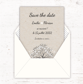 Save the date mariage gif animé-Save the date mariage virtuel-Save the date mariage digital-Save the date mariage numérique animé-à envoyer via les réseaux sociaux-whatsapp-facebook-messenger-mms-arbre-pictogramme-guirlande-coeur-arbre de vie-kraft