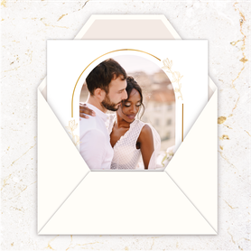 Faire-part mariage gif animé-faire-part mariage virtuel- faire part mariage digital-numérique animé-électronique-vidéo-à envoyer via les réseaux sociaux-whatsapp-facebook-messenger-mms-video-oriental-dentelle-or-doré-photo-ecru-fleurs-arche
