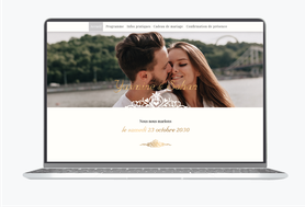 Site internet de mariage-Site pour mariés-Site de mariage - wedding website -assorti au faire-part-chic-raffiné-elegant-photo-dentelle-oriental-doré-