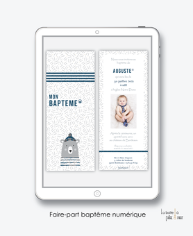 faire-part baptême garçon numérique-faire part baptême digital-faire part numérique-pdf imprimable-pdf numérique-faire part connecté-ourson-marin-oiseaux-faire part à imprimer soi-même-faire-part à envoyer par sms ou mms - faire-part à en