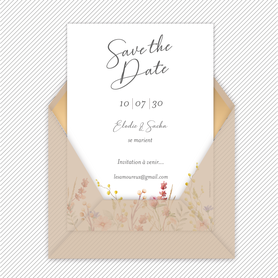 Save the date mariage gif animé- Save the date mariage virtuel-Save the date mariage digital-Save the date mariage numérique animé-électronique-à envoyer via les réseaux sociaux-whatsapp-facebook-messenger-mms-pivoines-doré-gypsophile-rose-