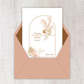 Faire-part mariage gif animé-faire-part mariage virtuel- faire part mariage digital-faire-part mariage numérique animé-électronique-à envoyer via les réseaux sociaux-whatsapp-facebook-messenger-mms-faire-part bohème-pampa-orchidée-fleurs séchée