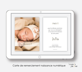  carte de remerciement naissance fille numérique-remerciements naissance électronique-carte de remerciements digital-pdf imprimable--remerciementà envoyer par mail et mms réseaux sociaux-avec photos-carte de remerciement  à imprimer soi-même- 