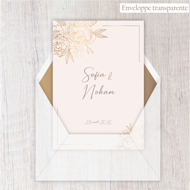 Save the date mariage gif animé- Save the date mariage virtuel-Save the date mariage digital-Save the date mariage numérique animé-à envoyer via les réseaux sociaux-whatsapp-facebook-messenger-mms-doré-or-chic-elegant-raffiné-enveloppe transparente