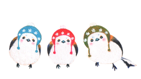 シマエナガ三兄妹