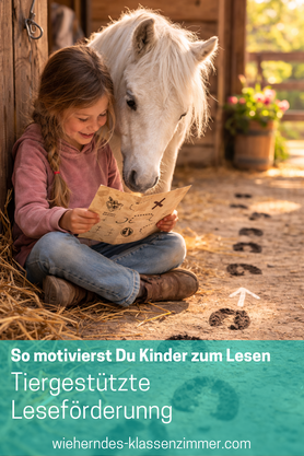 Leseweg mit Pferden: Kinder für´s Lesen begeistern - mit pferdegestützter Leseförderung.