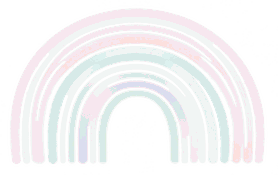 Regenbogen in pastell farben, symbolisch für Taufe