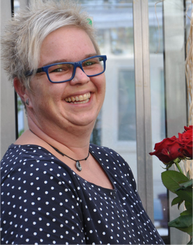 Das Grünschnabel-Team - Kerstin Hewera ist seit 2011 als Floristin beim Grünschnabel