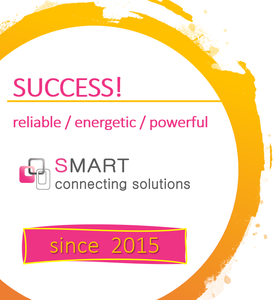 SMART cs celebrates many years of continous SUCCESS based on PASSION & KNOW-HOW. | Smart cs logo SUCCESS reliable energetic powerful since 2015