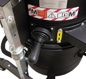 AirMex FAB-40 mit manuellem Filterabrüttler zur Filterabreinigung