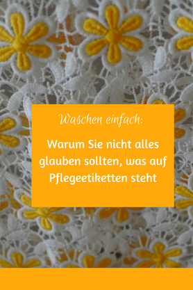 Waschen einfach: Pflegeetiketten sind manchmal zu umständlich