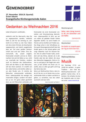 Gemeindebrief Aalen 2016-12