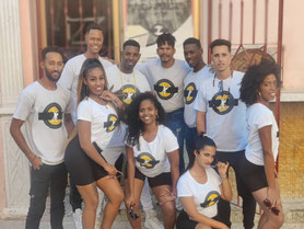 Profesores de la escuela de bailes Salsabor a Cuba