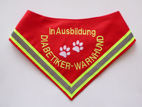 Diabetikerwarnhund,  Halstuch, Diabetes, Diabetiker