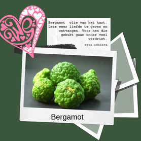 Bergamot olie voor het verwerken van verdriet. En het openen van het hartchakra.