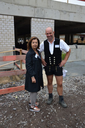 Renate Frohnhöfer und Zimmermann Andreas Rosauer