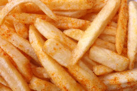 Mit Paprika gewürzte Pommes frites