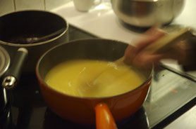 Käsefondue aus Hochsavoyen, Fondue aus Abondance, Abondance Fondue