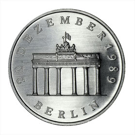 20 Mark DDR Brandenburger Tor in Silber