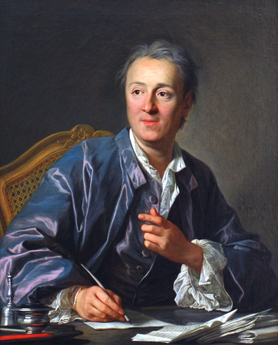 Denis Diderot, Gemälde von Louis-Michel van Loo, Public domain, via Wikimedia Commons