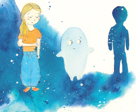 Illustration aus dem Kinderbuch "Ela, Elmo und die Zaubermomente"