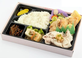 豚しゃぶおろしと唐揚げざんまい弁当