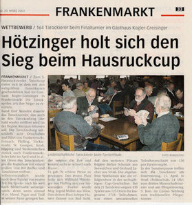 Vöcklabrucker Rundschau, 20.März 2003