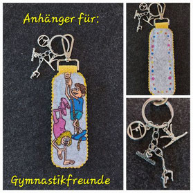 Anhänger/Schlüsselanhänger/Taschenanhänger/Accessoires/Geschenke/personalisierter Schlüsselanhänger-Gymnastik