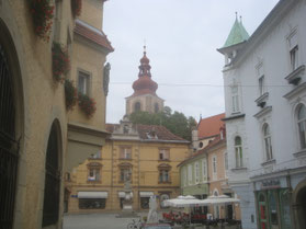 Ptuj-kerk-plein-Romeins-Slovenië