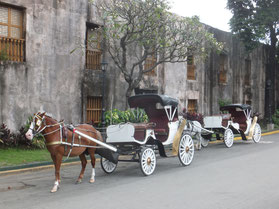 Intramuros-paard-koets-muur-Manila-Filipijnen