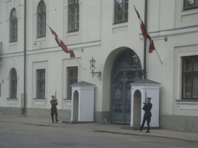 Riga-wachtlopen-Parlement-Letland-hoofdstad