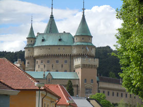 Bojnice-kasteel-torens-Slowakije