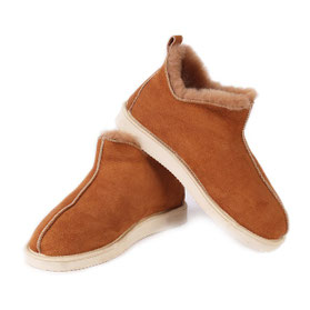 Chaussons KINGSTON en peau d'agneau double face mouton fourré
