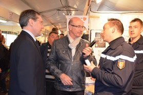 avec M. Bellenger, organisateur de la foire