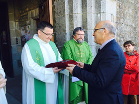 Remise des clés par le maire Yves Lecourt