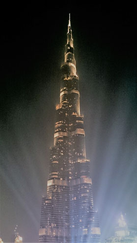 Burj Khalifa at night, Dubai
