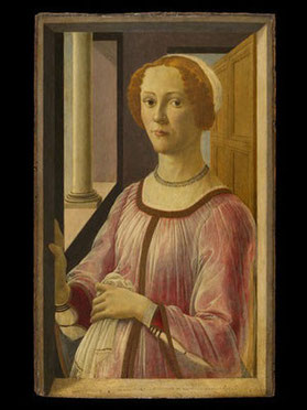 Sandro Botticelli, Porträt der Smeralda Bandinelli, um 1470/75, London, Victoria and Albert Museum, Foto: V&A Images