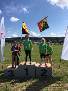 Einzel Kat. U9: Siegerin Jael und 2. Rang Mia - Herzliche Gratulation!