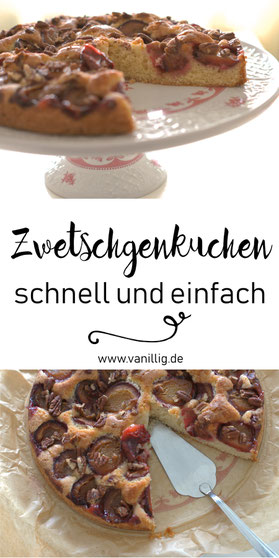 Kuchen, ZwetschgenKuchen, Kuchen mit Zwetschgen, Zwetschgen, Rezept für Kuchen, Rezept für Kuchen mit Zwetschgen