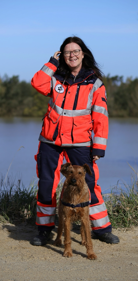 Anja Jankowsky mit Erwin (Fläche) (Vorstandsmitglied)