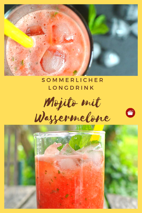 Mojito mit Wassermelone #cocktail #minze #wassermelone #thermomixrezepte