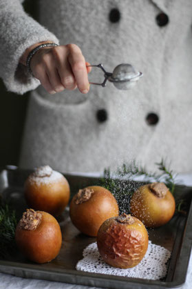 Bratäpfel mit Walnuss-Maroni-Fülle