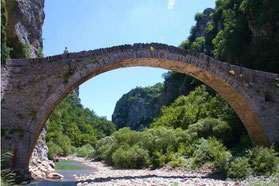 Kokori Bridge in Zagori, prefecture of Ioannina