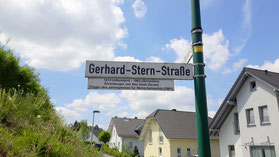 Straßenschild der Gerhard-Stern-Straße in Attendorn