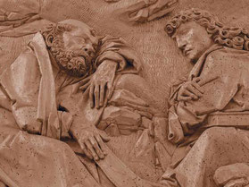 Detail des Riemenschneider Reliefs